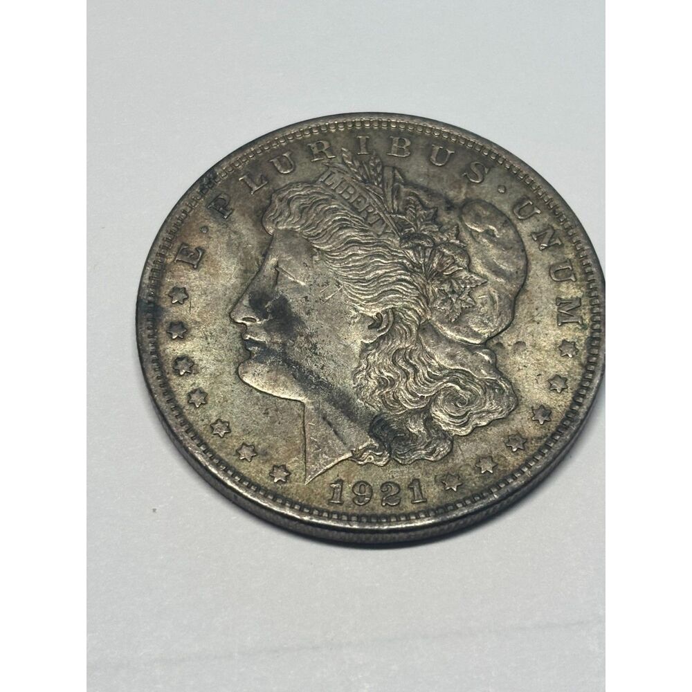 1921 Morgan Silver Dollar $1 90% Silver Philadelphia No Mint Mark Nice Detail